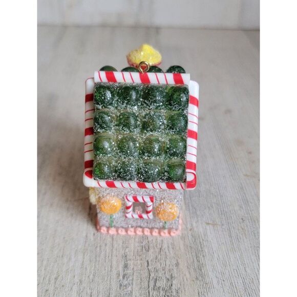 Hallmark 1984 sugar plum Cottage glitter ornament Xmas gingerbread man - Picture 6 of 7